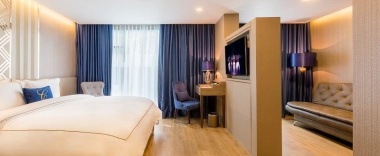 Одноместный люкс Deluxe в GLOW Sukhumvit 5 by Centropolis