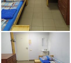 Койка место в общем 3-местном номере для мужчин и женщин в Obninsk