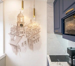 Четырёхместные апартаменты Superior с красивым видом из окна в Квартира Vyborg Velvet Aparts Роскошь и стиль