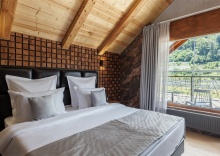 Делюкс с балконом и видом на горы в Stellar collection chalet, Krasnaya Polyana