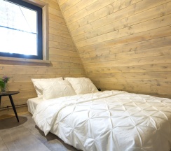 №1 A-Frame 60m2 с купелью (оснащение дома, стоимость купели и бани см. Подробнее) в Les holidays