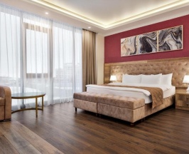 Двухместный номер Стандарт с видом на город двуспальная кровать в Ramada by Wyndham Shymkent