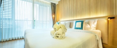 Трёхместный номер Deluxe с видом на бассейн в PLAAI Prime Hotel Rayong (Formerly D Varee Diva Central Rayong) (SHA Extra Plus)