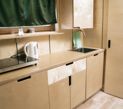 6-ти местный дом с панорамными окнами и открытой террасой  №4 в Уютные Ёлы