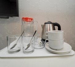 Двухместная комната с двуспальной кроватью в Чайка