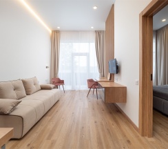 Семейный двухкомнатный с балконом в Vista mare