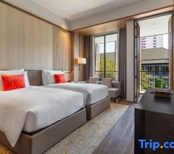 Двухместный номер Deluxe с видом на бассейн 2 отдельные кровати в Villa Deva Resort & Hotel Bangkok