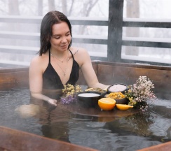 Дом-сфера Премиум с панорамной ванной в Резиденция Северное Сияние