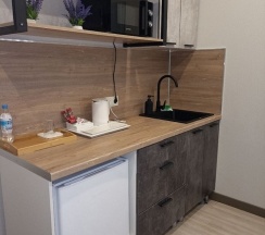 Студия (семейный) с одной двуспальной или двумя односпальными кроватями и диваном в Грэй