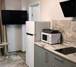 Апартаменты двухкомнатные четырехместные (улучшенные) без балкона в Polikariya