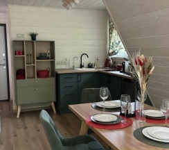 Участок с домиком "Помидор" А-фрейм категории комфорт в Ланьдиво