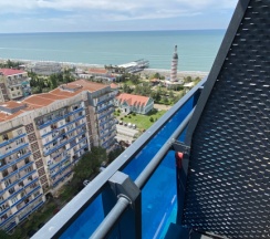 Трёхместный номер Deluxe с балконом и с видом на море в Апарт-отель MyGeorgia LLC Orbi City
