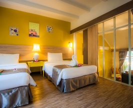 Шестиместное Family Suite бунгало с 3 комнатами в Natural Park Resort
