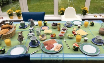 Одноместный номер Standard с видом на сад двуспальная кровать в Bed & Breakfast Bigalke