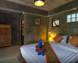 Двухместное бунгало двуспальная кровать в Kanya Cozy Bungalows Kata Beach