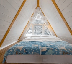 Aframe Luxe White | Банный чан на территории в Берёзовая роща