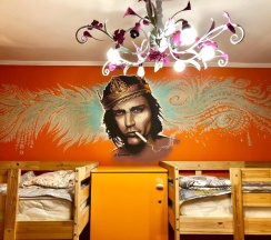 Кровать в общем номере в Loco Hostel