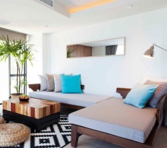 Двухместный люкс с видом на море двуспальная кровать в Отель Zenmaya Oceanfront Phuket, Trademark Collection by Wyndham