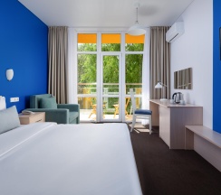 Номер стандарт с 1 двуспальной кроватью в Moreleto