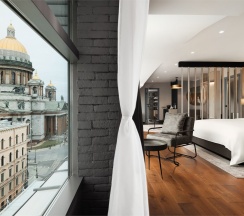 Вип Люкс «Монферран» с панорамным видом на Исаакиевский собор в Renartiss Isaakiy St. Petersburg hotel