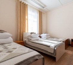 Номер эконом с 3 односпальными кроватями в Маргобай