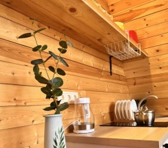 Двухместный коттедж Standard двуспальная кровать в Eco house