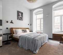 Апартаменты комфорт №2 с 1 двуспальной кроватью в Dostoevsky Apartments (Апартаменты Достоевского)