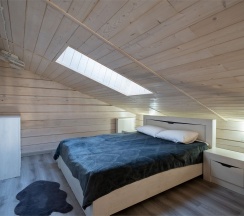 Дом из бруса с камином и баней из осины 4+2 в Snhaus