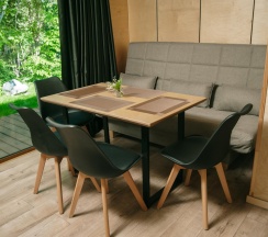 Дом с купелью с панорамными окнами и открытой террасой #5 в Уютные Ёлы