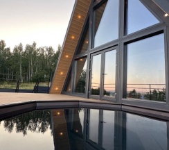 Большой A-frame дом в Siberia
