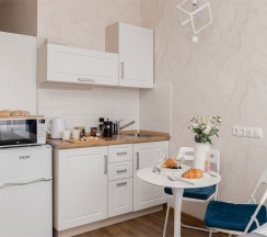 Blue - 2х местные апартаменты-студия у Ботанического сада (4 этаж) в Smart Lofts Moscow