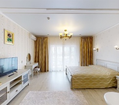 Апартаменты-студио с балконом для четверых в Лиенталь