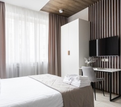 Апартаменты Wood в Hotel design style