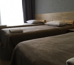 Номер эконом с 3 односпальными кроватями в Славянка