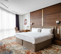 Двухместный полулюкс с видом на город двуспальная кровать в GRAND MILDOM HOTEL