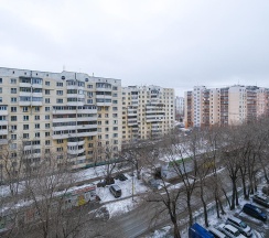 Апартаменты студия с 1 двуспальной кроватью в КВАРТИРКА-НСК