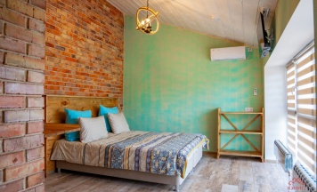 Двухместный номер Superior с видом на город двуспальная кровать в Руднев