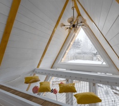 Aframe Luxe White | Банный чан на территории в Берёзовая роща