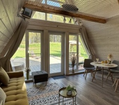 Участок с домиком "Репа" А-фрейм категории стандарт в Ланьдиво