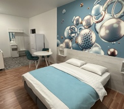 4-местные 1-комнатные апартаменты студия в Баринн