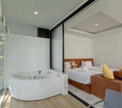 Двухместный полулюкс двуспальная кровать в Secret Cliff Resort Phuket