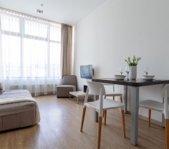 Двухкомнатные апартаменты с одной спальней (6-12 этаж) в Real Apartments Sochi
