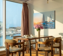 Sea view apartments - Family suite (Ванна с панорамным видом на море и камин. Размещение до 5 гостей), Станюковича 48/5 в Vvo apartments group