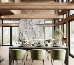 Коттедж VIP с балконом в Плавное течение