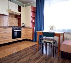 1-комнатные апартаменты студия Г.Чебаркуль, ул.Карпенко, д. 4в, кв.65 (мансарда) в Уютная студия на улице Карпенко 4В