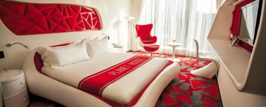 Двухместный номер Deluxe двуспальная кровать в Guangzhou Planet Hotel