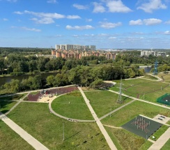 Студия в Квартира Парковая 54 с видом на канал Москвы реки