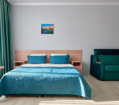 Комната стандарт с 2 двуспальными кроватями в Горное эхо