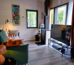дом Hygge с камином в Шапки дача