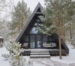 № 15 A-Frame 77 m2 с камином, кондиционером и террасой (оснащение дома см. Подробнее) в Les holidays
